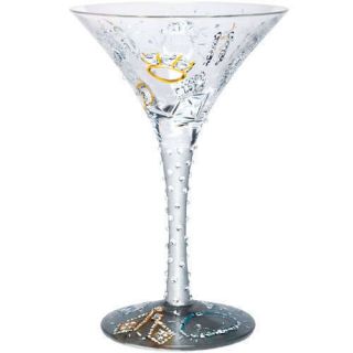 Girls Best Friend Lolita Hand Painted Martini Glass