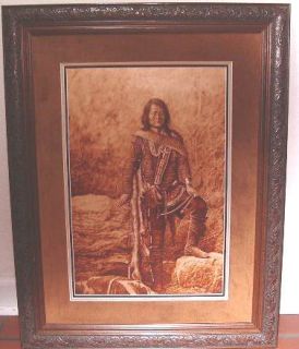 Indian Scout Navajo Painting Marvin Toddy