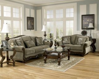 Ashley Furniture Martinsburg Meadow Living Room Set Sofa Loveseat