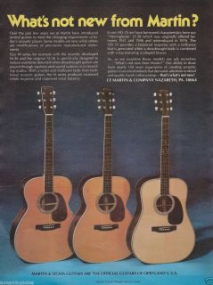 1979 C F Martin M Series M 36 M 38 HD 35 Guitar Print Ad