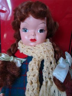 Vintage MARY JANE Terri Lee Doll in TRUNK Wardrobe Clothes Shoes Hat