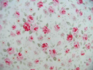 Mary Rose Small Scale Pink Raspberry Roses on Cream yd Retired