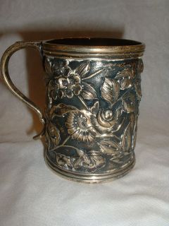 Kirk Son Co Sterling Silver ESTATE 19th cent Repousse Childs Cup 6 2