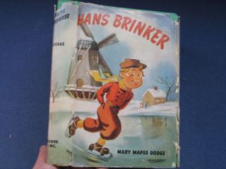 Brinker or The Silver Skates by Mary Mapes Dodge Hardcover 1961