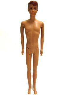 Vintage 1963 Mattel Barbie Ken Midge Friend Allan Straight Leg Doll