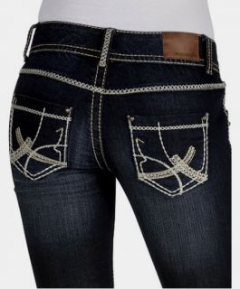 Maurices Jeans Denim Flex Size 11 12 Regular 35 x 33 Straight Leg