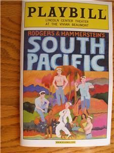 Matthew Morrison Kelli OHara Playbill South Pacific Paulo Szot Danny
