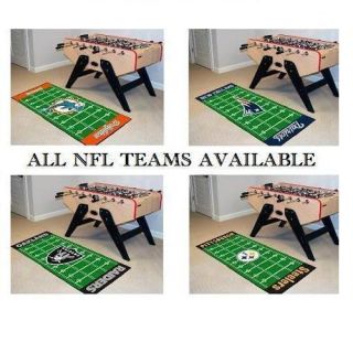 Teams Choose Your Team Football Field Runner Area Floor Rug Mat