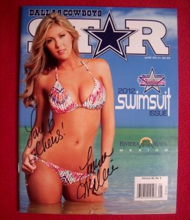 Authentic DCC cover signed 2012 Dallas Cowboys CHEERLEADERS swimsuit