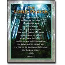Lords Prayer Christian Poster Chart New