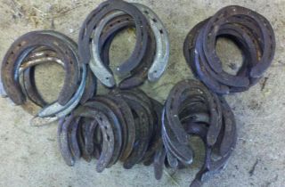 50 Used Steel Horseshoes for Crafts No Nails No Clips 
