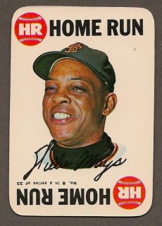 Willie Mays Giants — 1968 Topps Game Card 8