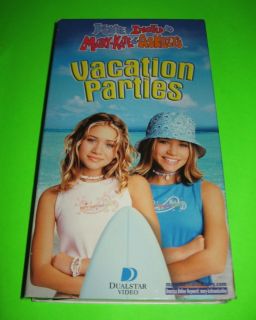 Mary Kate Ashleys Vacation Parties VHS Olsen Twins