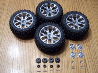 LOSI TEN T TRUGGY TIRES 14mm WHEELS 320S ZOMBIE MAX FORCE w Hexes Nuts