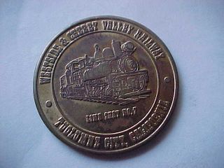 Tuolumne City CA Brass Medal Western Cherry Valley Railway