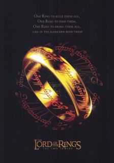 the Rings The Two Towers movie Promo Poster C Elijah Wood Ian McKellen