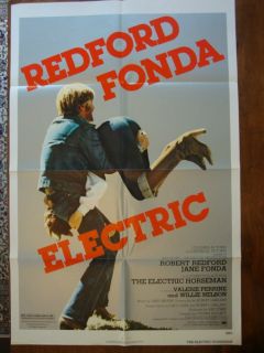The Electric Horseman Original 1 sheet movie poster REDFORD, FONDA