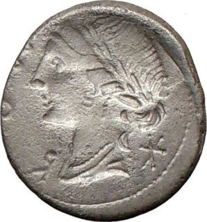 114 113 BC Silver Denarius Brockage Roma EX Mark Melcher