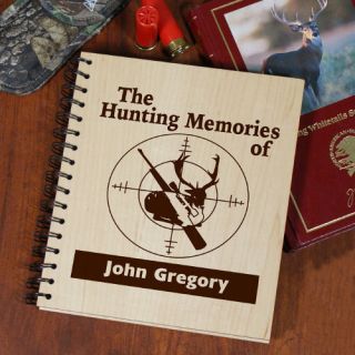 Personalized Hunting Memories Wood Photo Album