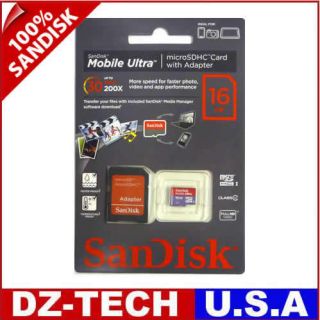 Ultra Class 10 16GB MicroSD Micro SDHC Flash Memory Card 16g