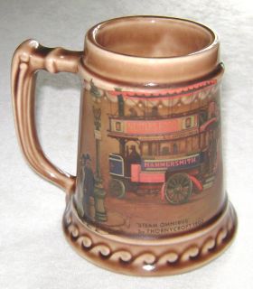 McCoy Art Pottery 1902 Steam Omnibus Beer Stein Mug