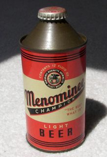 SUPER NICE ~ MENOMINEE CHAMPION BEER ~ WITH CAP ~ THE BEST WHAT IS