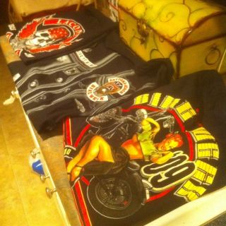 Mens XL Tshirts Bike Week Motorcycle Harley Riding Shirts 3 Tshirts