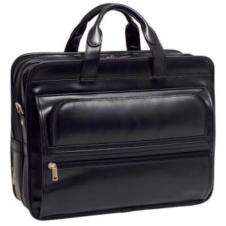 McKlein USA ELSTON P Series Leather Briefcase, Double Compartment