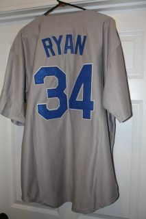 Texas Rangers Nolan Ryan 34 Throwback Baseball Jersey Large