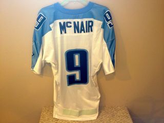 Steve McNair Jersey Game Used Game Worn Tennessee Titans Jersey Grey