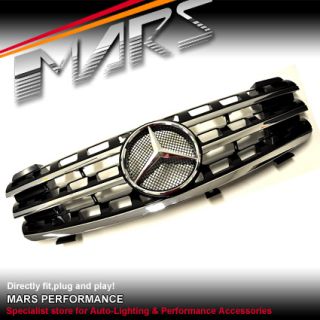 Black AMG ML63 Style Grille Grill Mercedes Benz ml W164