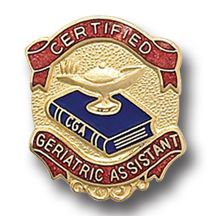 Certified Geriatric Assistant Medical Lapel Pin 951 New