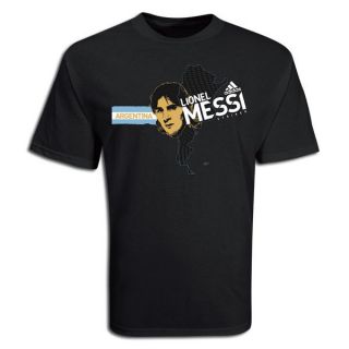 Adidas Lionel Messi Argentina World Cup 2010 Shirt Black Brand New