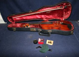 Nice Vintage Karl Meisel 4 4 Violin w German Bow Case Germany