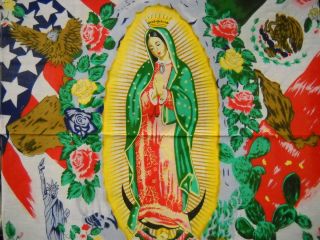Virgin Mary Bandana Virgen de Guadalupe Banuelo Mexico USA