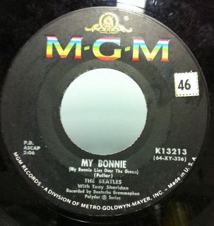 The Saints My Bonnie 7 VG K13213 Vinyl MGM Mono 45 Record