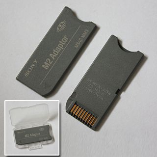 Sony M2 to Memory Stick MS Pro Adapter with Plastic Case