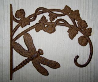 Rustic Cast Iron Dragonfly Plant Hanger