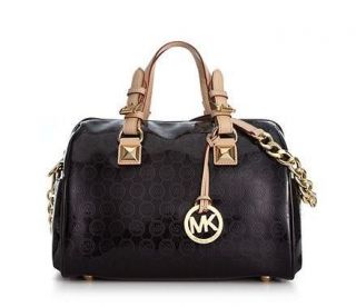 MICHAEL Michael Kors Handbag Monogram Patent Satchel NWT handbag purse