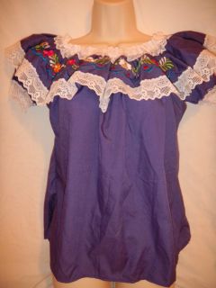 Mexican Gypsy Blouses Women Several Colors Sz