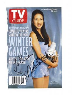 Michelle Kwan Signed TV Guide Cover