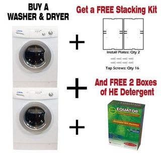 Meridian Stackable Washer Dryer Set with 