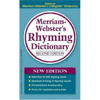 Merriam Websters Rhyming Dictionary 0877798540