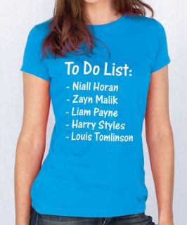 One Direction T Shirt to do List Funny 1 Direction Tee Shirt Tshirt