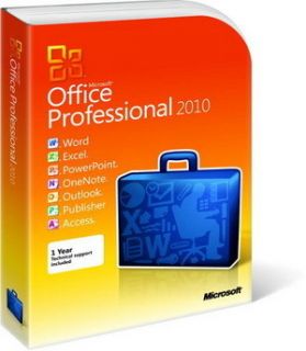 Microsoft Office Professional 2010 1USER 2pc Retail
