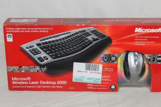 Microsoft Wireless Laser Desktop 6000 Keyboard and Mouse New in Box