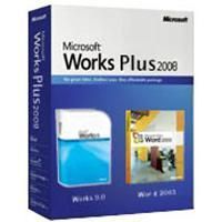 Microsoft Works Plus 2008 Contains Word 2003 and Works 9 Comp XP Vista