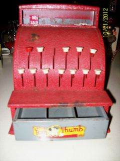 Vintage Tom Thumb Cash Register Tin Toy Western Stamping Co