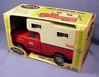 1960s Tonka Dodge Style Pickup camper Unused in Box No 2555