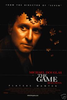 The Game 1997 Orig Movie Poster 1sheet Michael Douglas
